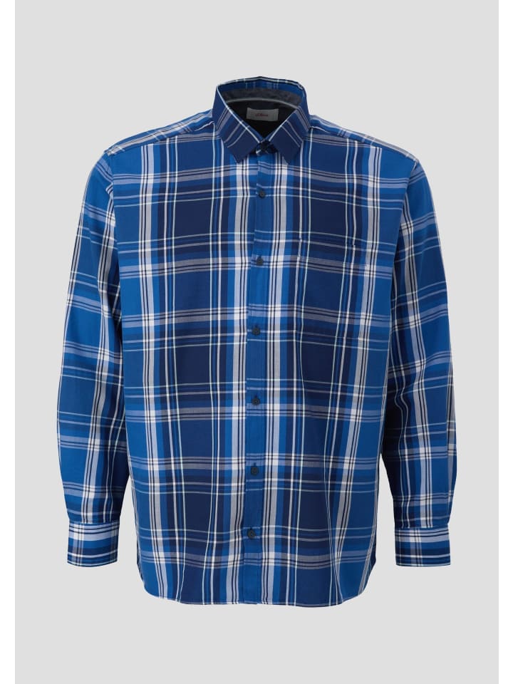 

s.Oliver Рубашка цвета 56N2_океанского синего