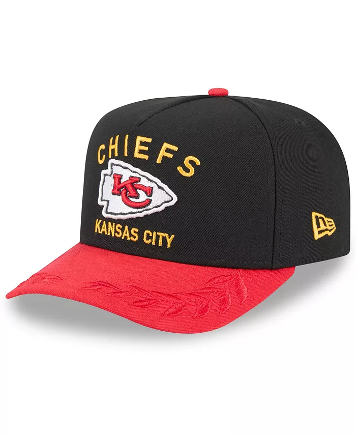 

Мужская черно-красная кепка Kansas City Chiefs 2025 NFL Draft A-Frame 9FIFTY Snapback New Era