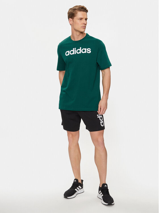 Спортивные шорты regular fit AEROREADY Essentials Single Jersey Linear Logo Shorts IC0062 Adidas, черный — фото 2
