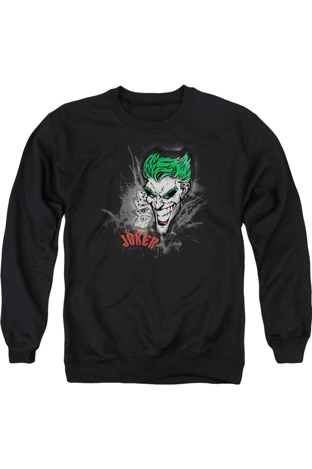 

Бэтмен Джокер распыляет The City Adult Crewneck Толстовка Gildan, черный