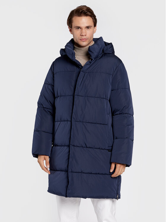 

Пуховик стандартного кроя Trussardi, синий