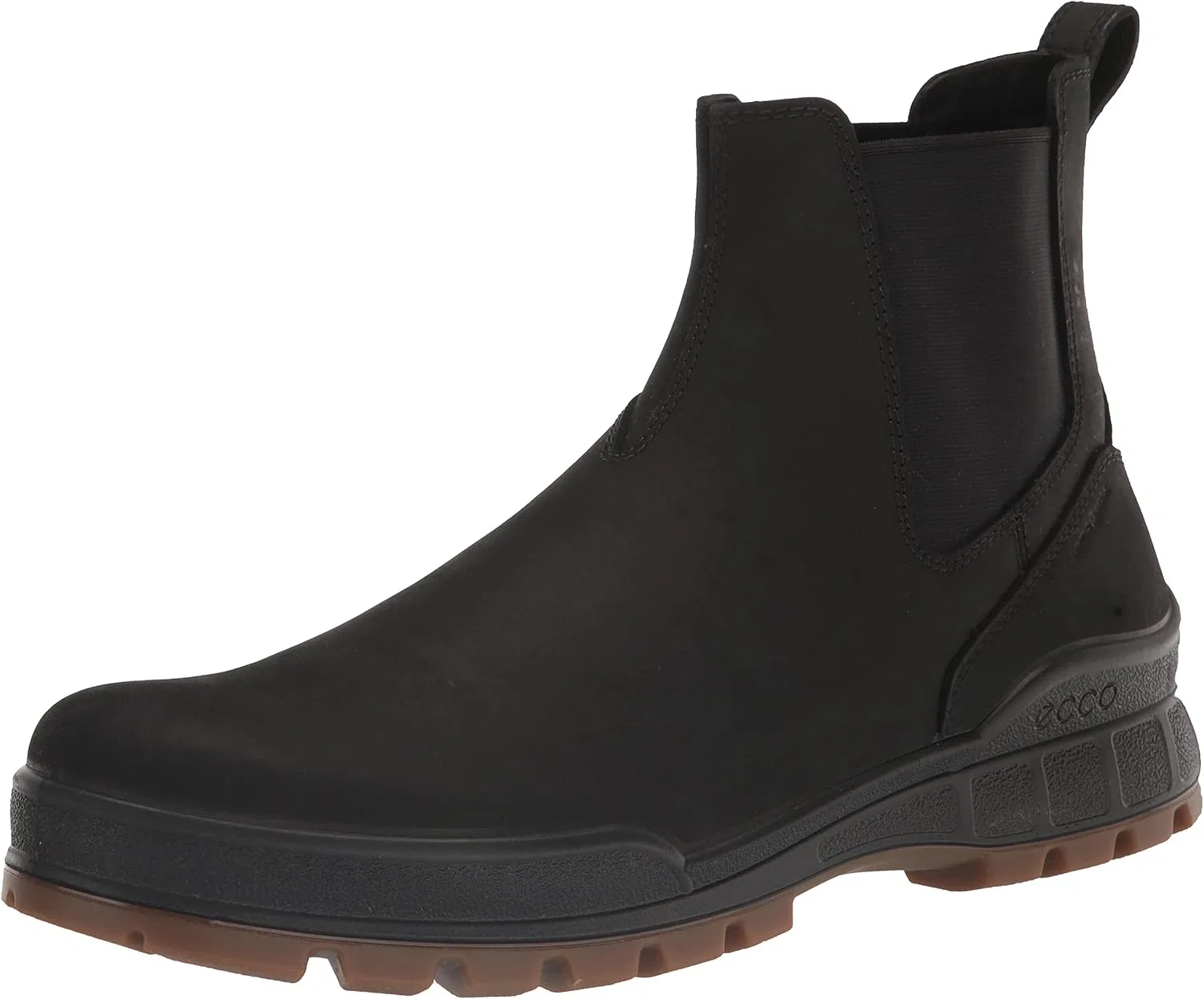 Мужские водостойкие ботинки челси ECCO Track 25 Hydromax, Black Nubuck Leather