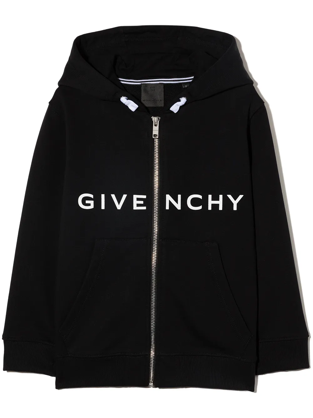 

Худи на молнии с логотипом Givenchy Kids, черный