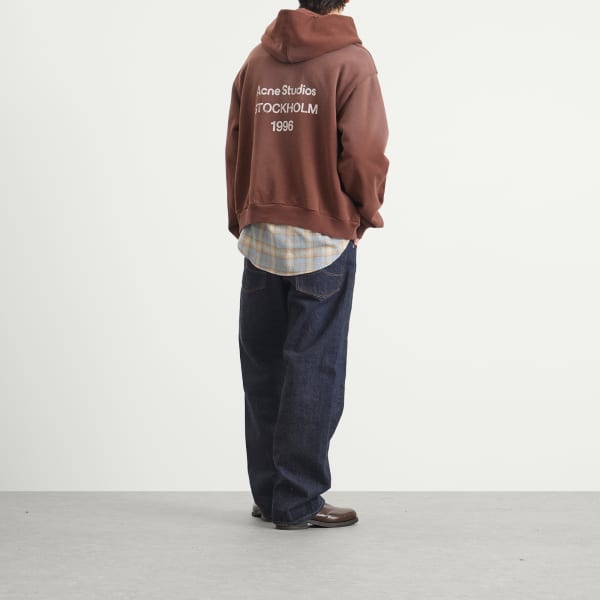 Худи 1996 года выпуска, стираное Acne Studios, chocolate коричневый — фото 4