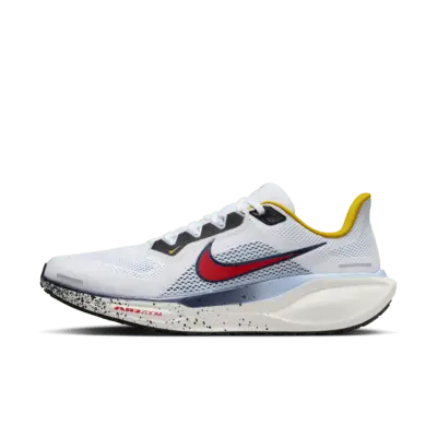 

Кроссовки Nike Pegasus 41, цвет White/Psychic Blue/Speed Yellow/Speed Red