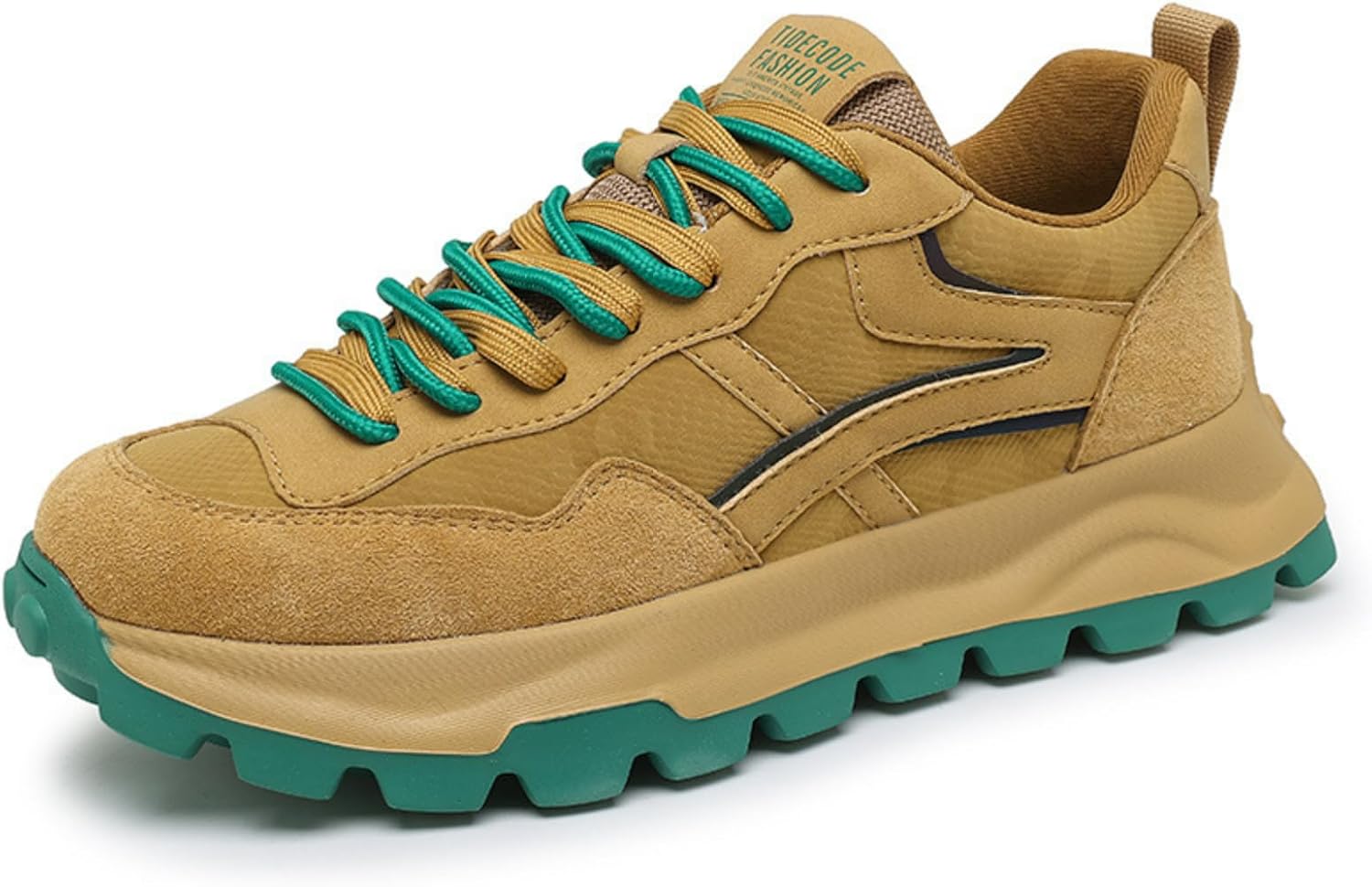 

Мужские модные классические кроссовки с массивной подошвой, дышащие, удобные, противоскользящие, для прогулок и уличной моды Macefil, хаки