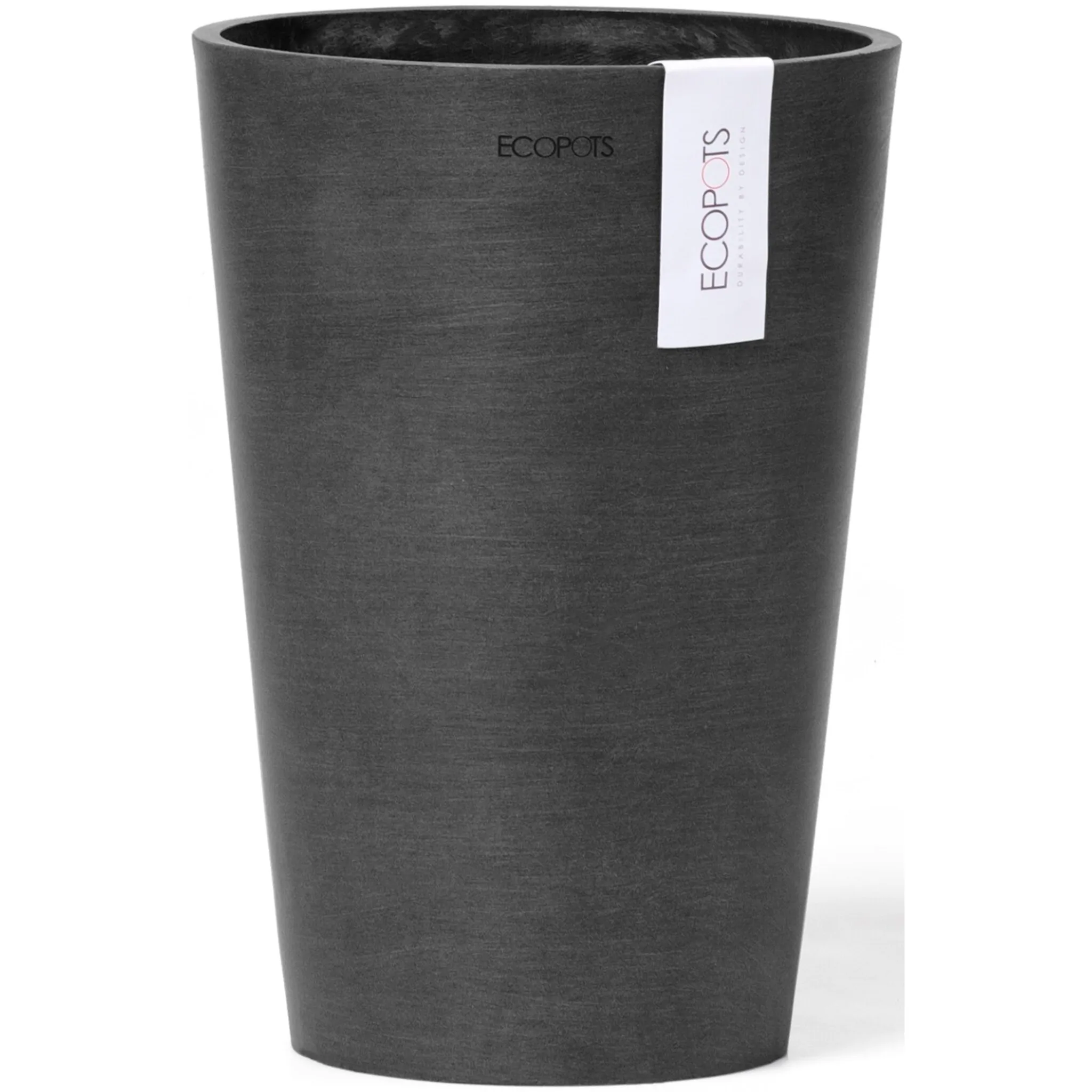 

Цветочный горшок ECOPOTS «Pisa 14 Dark Grey», для внутреннего использования, темно-серый