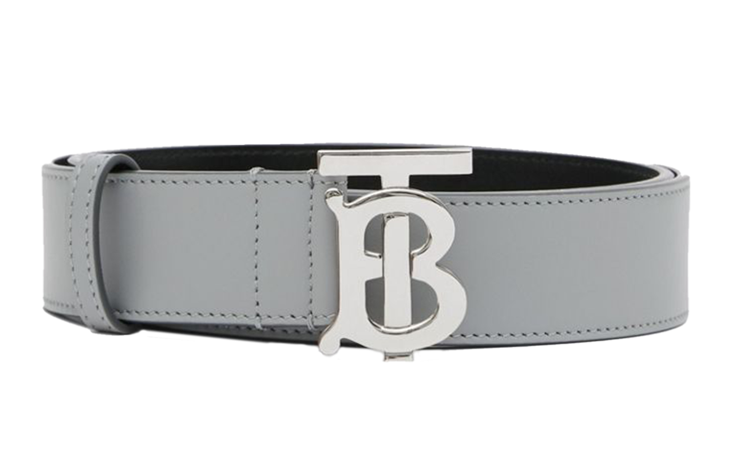 

Ремень мужской кожаный Burberry, серый
