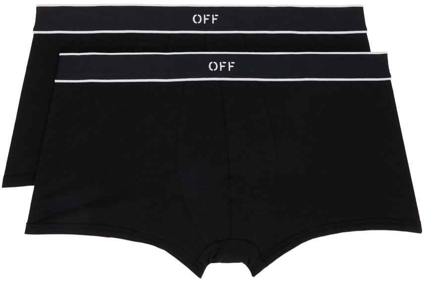 

Комплект из двух черных боксеров Off-Stamp Off-White