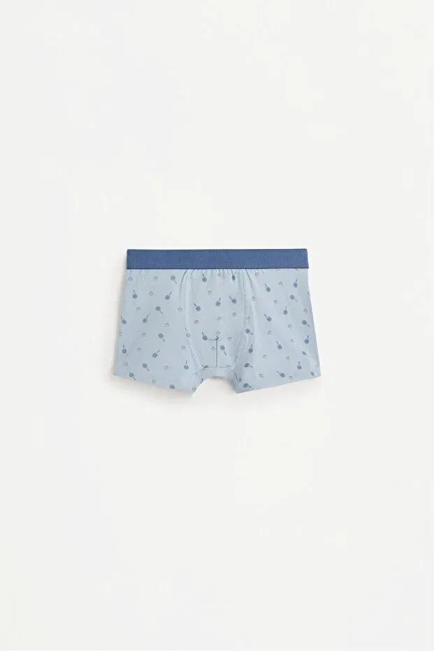 Детский комплект боксеров для мальчиков хлопковый 7-Piece contrasting boxer set Lefties, Greenish Blue — фото 2