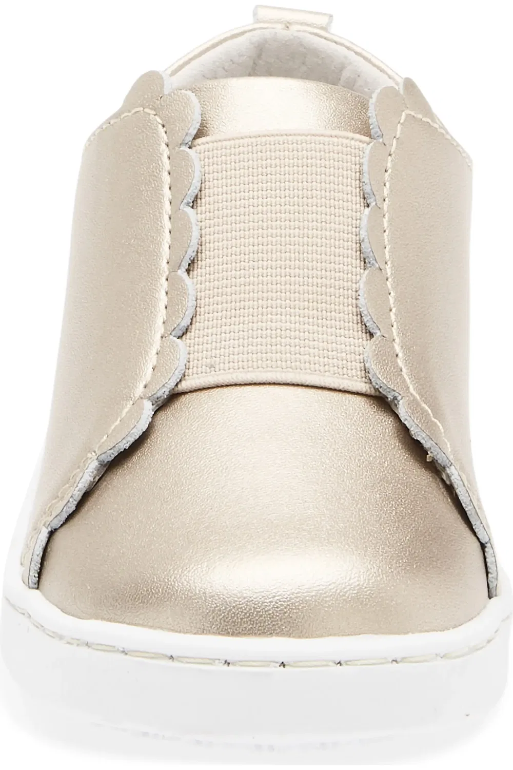 Детские кеды slip-on с отделкой гребешком Phoebe L'AMOUR, Gold — фото 4