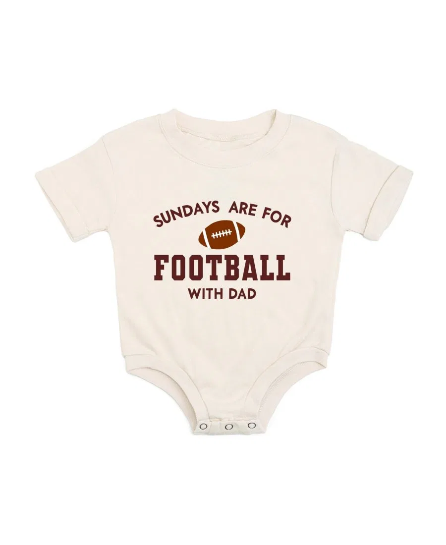 Боди-комбинезон с коротким рукавом Sundays Are For Football Sweet Wink, Natural