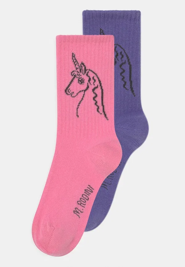 Носки с единорогами Scottish unicorns unisex 2 pack Mini Rodini, розовый