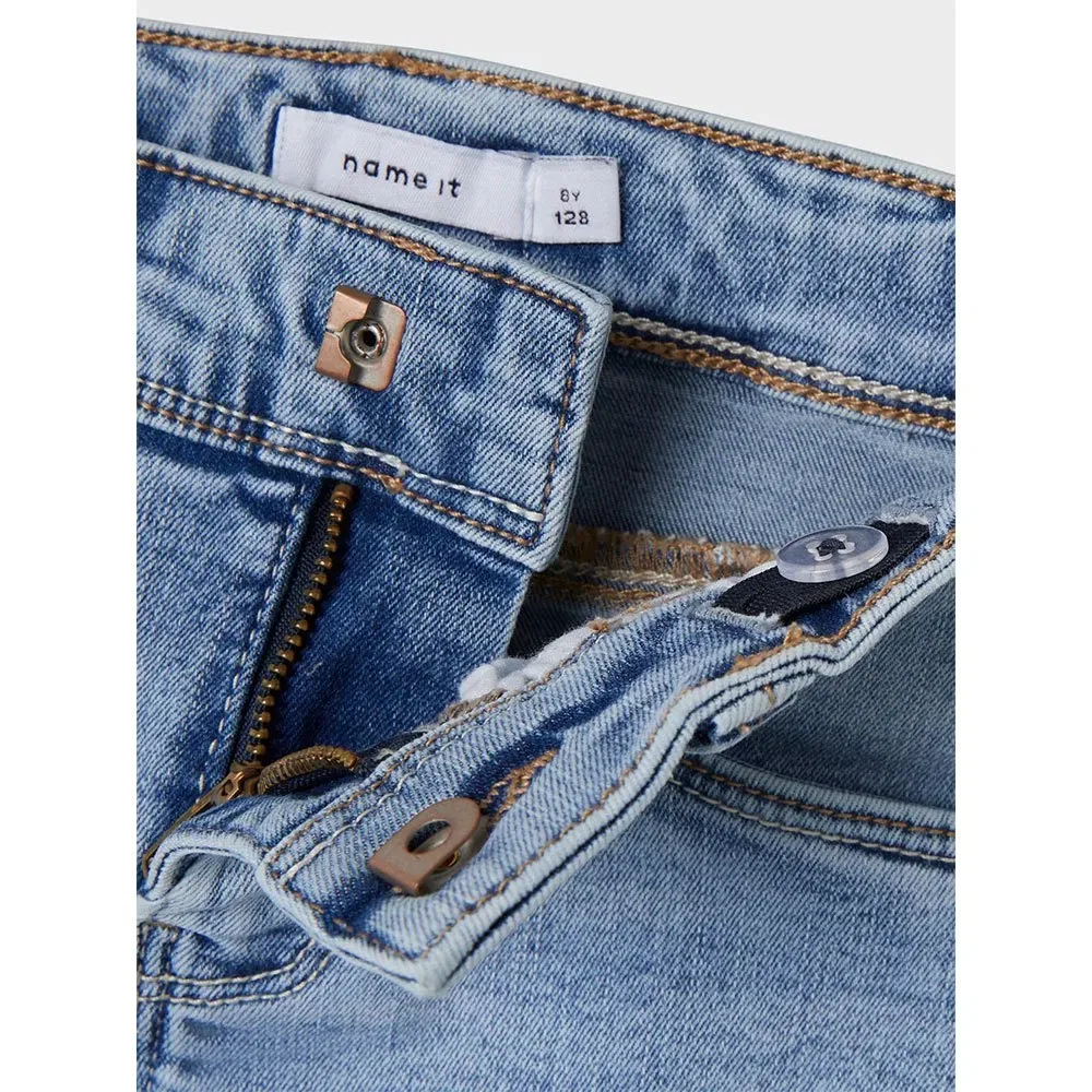 Детские джинсы для девочек skinny fit Polly Name it, Blue — фото 3