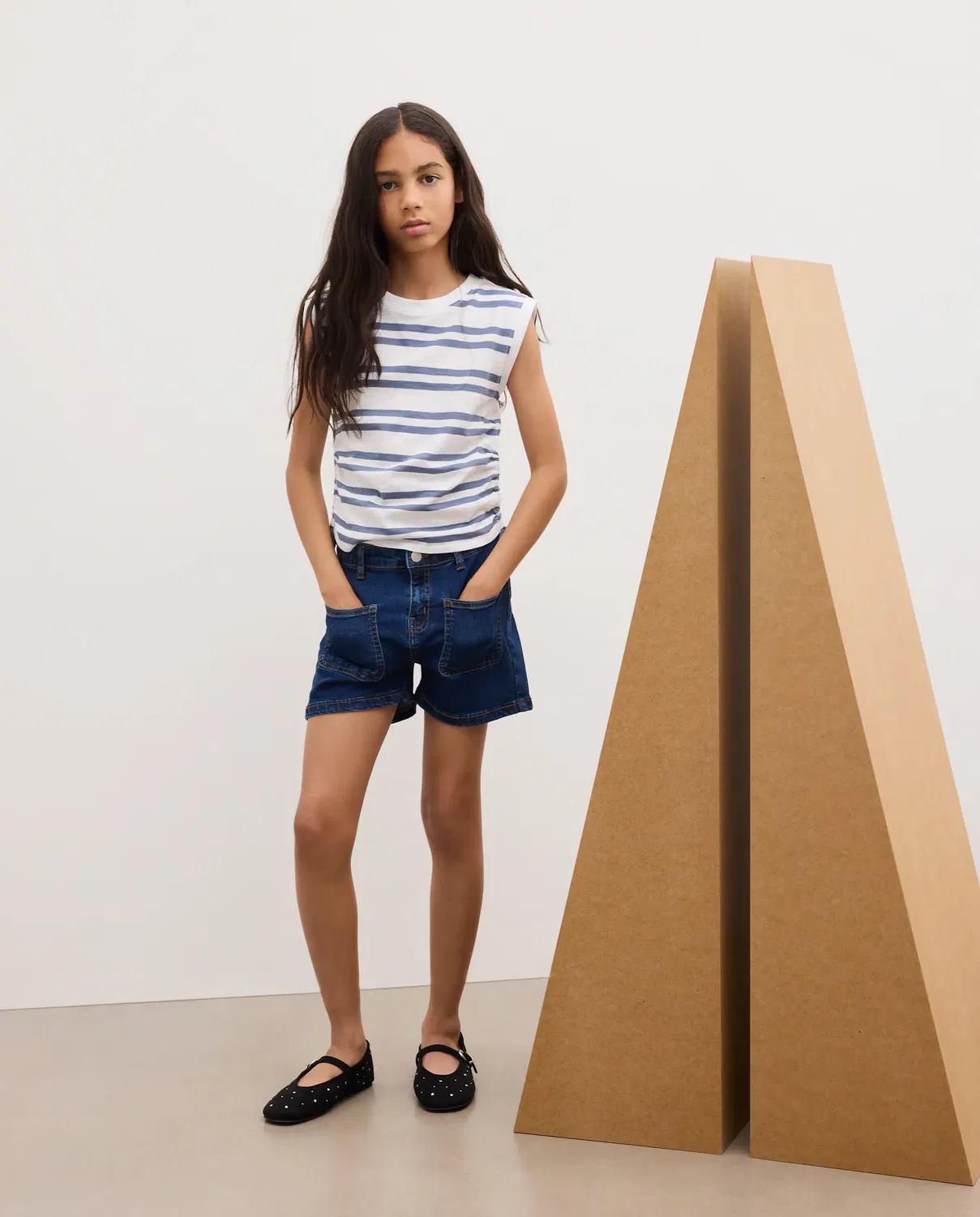 Детские шорты для девочек джинсовые Kids El Corte Inglés, Indigo