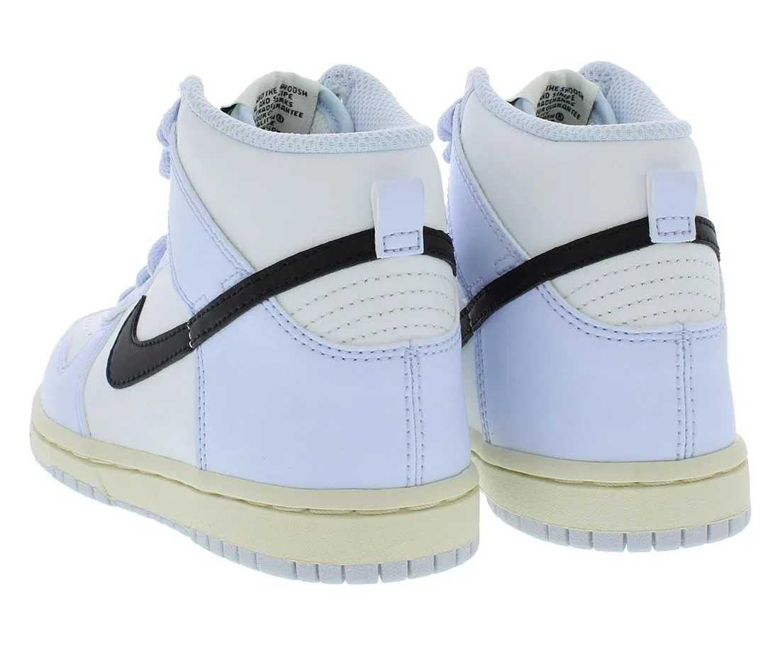 Детские кроссовки для мальчиков Nike Big Kid's Dunk Hi, Summit White Soccer Grey White — фото 2