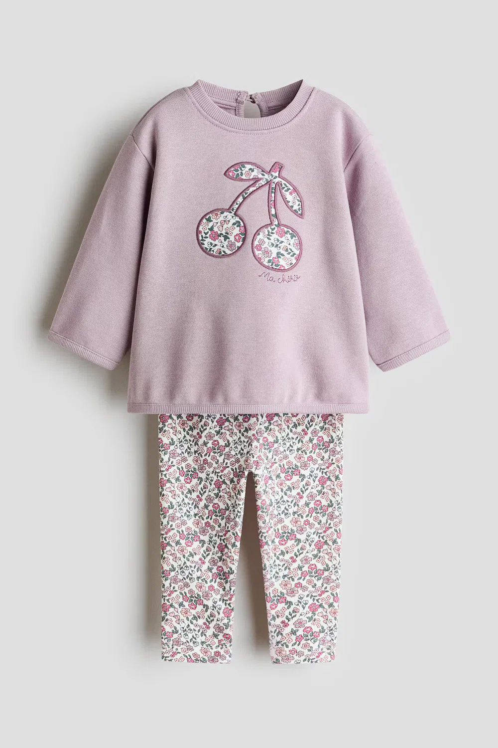 Комплект из двух предметов: толстовка и леггинсы H&M, Helllila/Kirschen