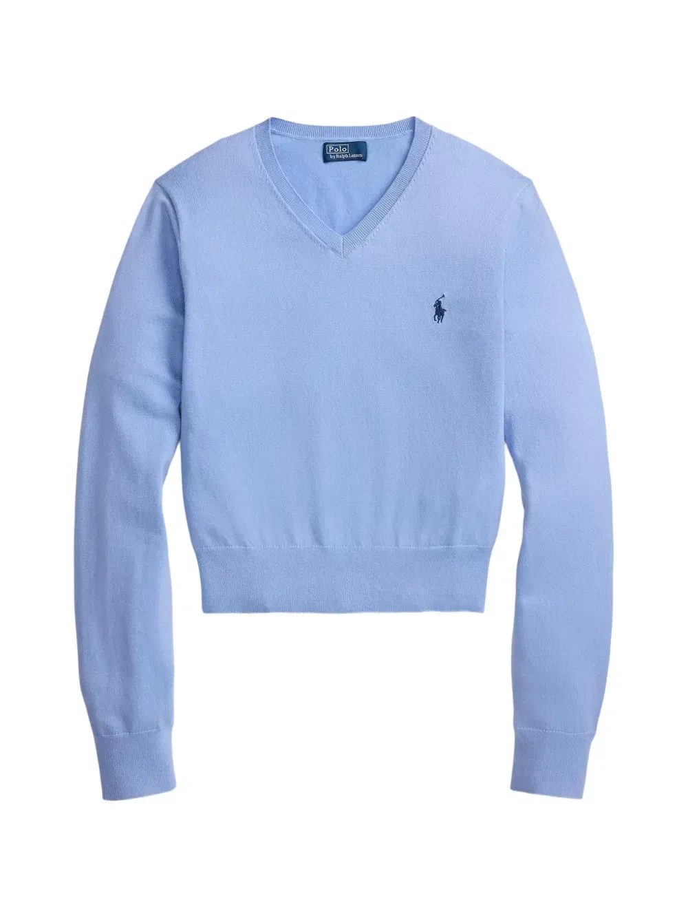 Толстовка с V-образным вырезом и вышитым логотипом Polo Ralph Lauren, синий