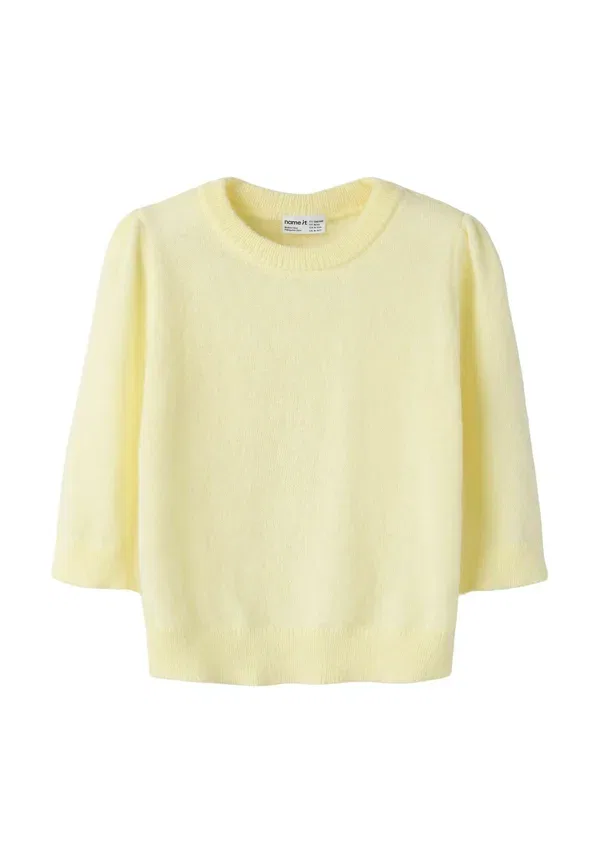 Джемпер с вязаным узором Knitted 3/4 sleeves - jumper Name It, Pear Sorbet