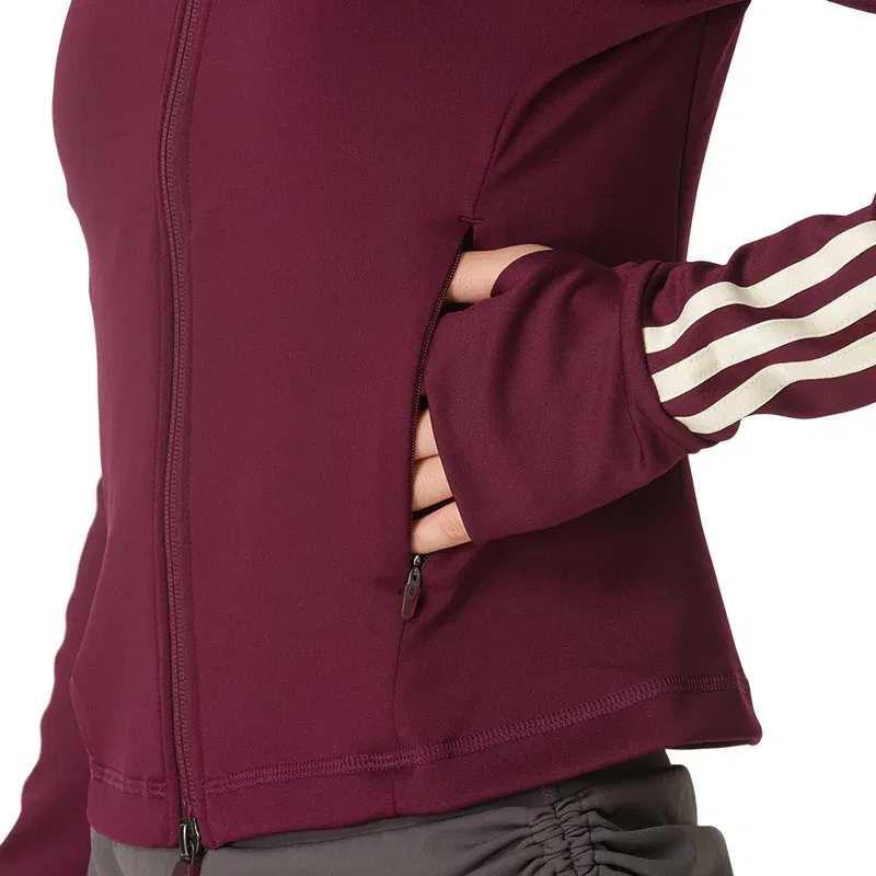 Женская рубашка для тренировок Originals Sport Superstar Midlayer Shirt Asia Sizing 'Maroon' adidas, Maroon — фото 3