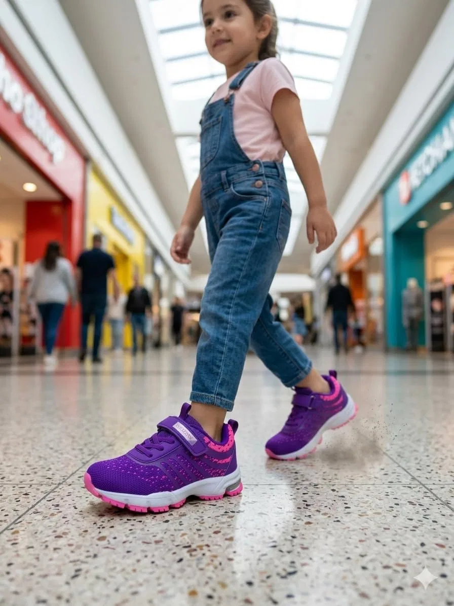 Детские кроссовки для бега с легкими ремешками toozon, Purple — фото 2
