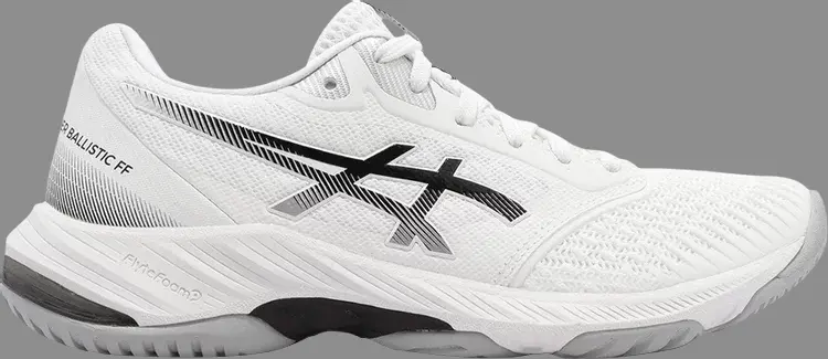 

Кроссовки wmns netburner ballistic ff 3 'white black' Asics, белый, Белый;серый, Кроссовки wmns netburner ballistic ff 3 'white black' Asics, белый