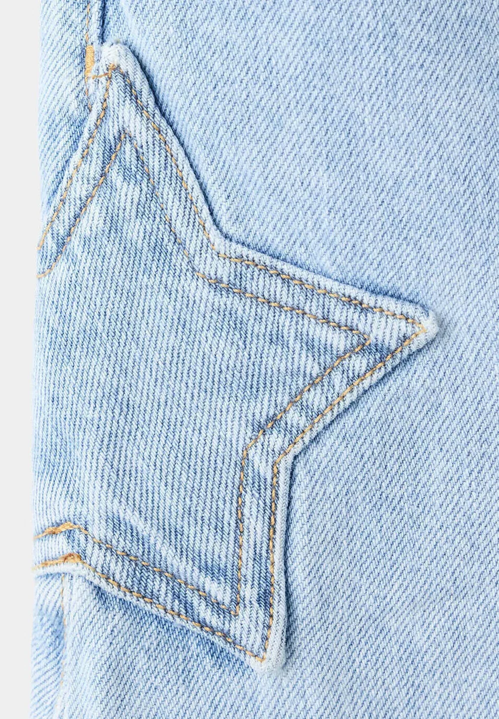 Детская юбка А-силуэта Mango Kids, Light Blue — фото 4