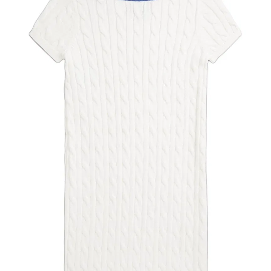 Платье прямого кроя Version Kids' Polo Ralph Lauren, Washed White, Multicolor — фото 4