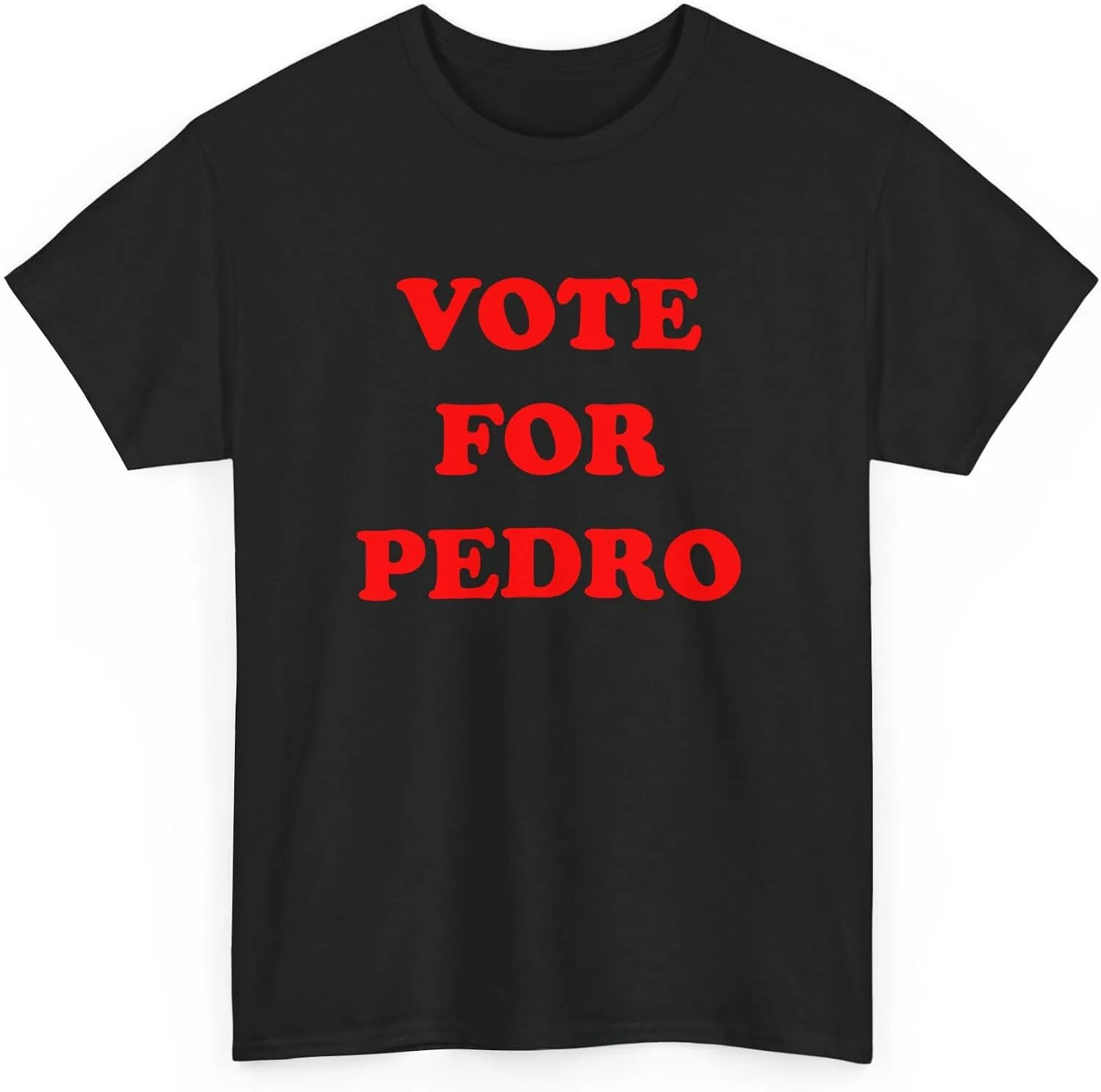 Женская футболка с принтом Vote for Pedro Tee, чёрный