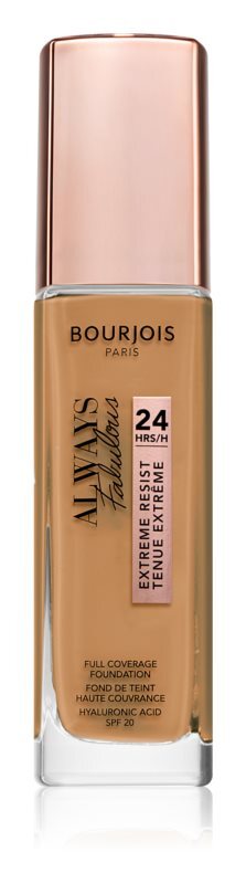 

Тональный крем повышенной стойкости SPF 20 Bourjois Always Fabulous, оттенок 520 Caramel 30 мл