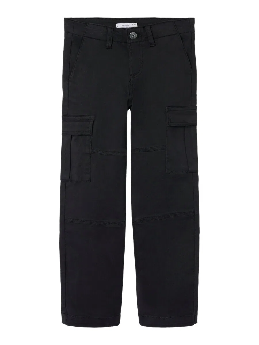 Брюки NAME IT Regular Pants 'RYAN' черного цвета