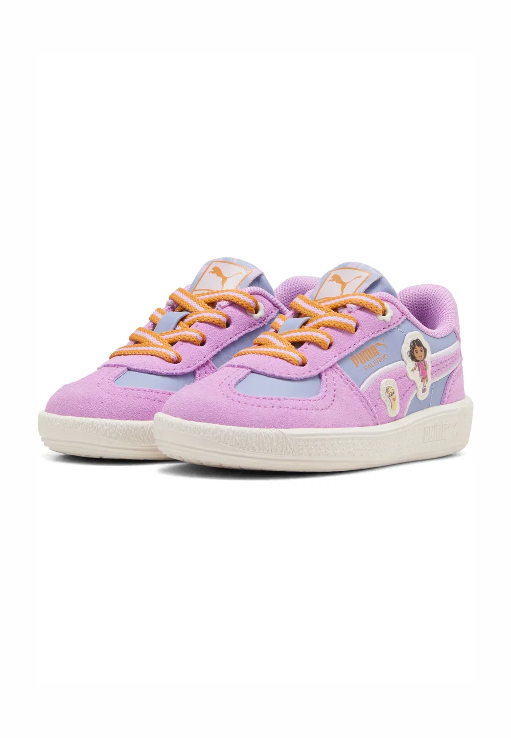 Детские кроссовки X Dora the Explorer Palermo - детская обувь Puma, Mauve Glow-Warm White — фото 2