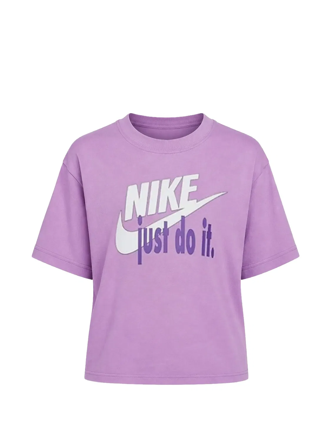 Футболка свободного кроя HBR с графическим принтом Nike Kids, фиолетовый