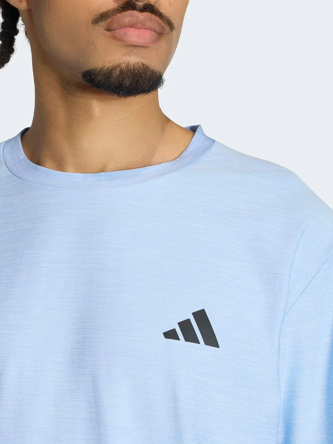 Футболка тренировочная Workout Essentials Flex adidas, голубой — фото 4