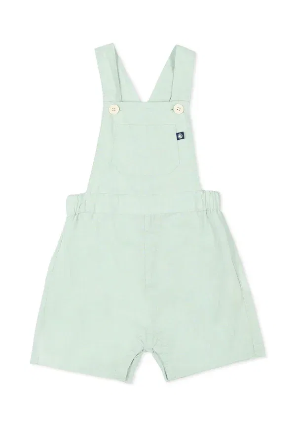 Комбинезон хлопковый Salopette Petit Bateau Green, зеленый