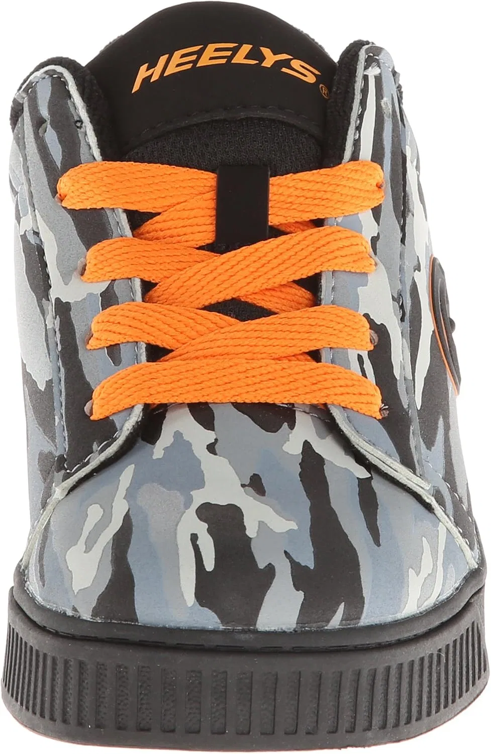 Детские кроссовки с колесиками Straight Up Skate Shoe HEELYS, Gray/Orange — фото 2