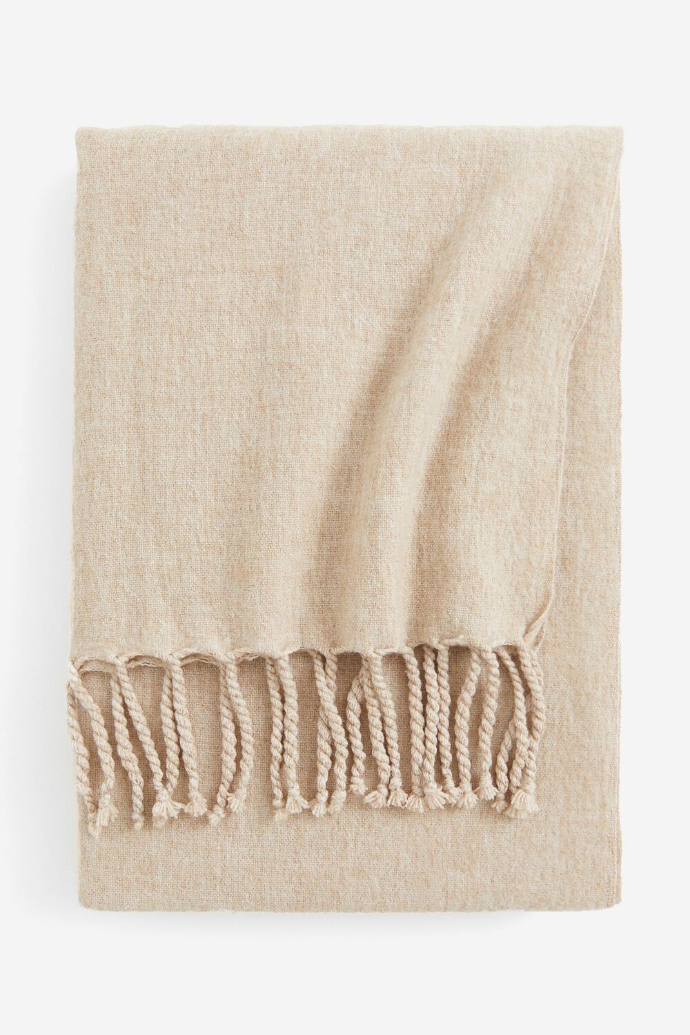 

Плед H&M Home Wool-blend, бежевый