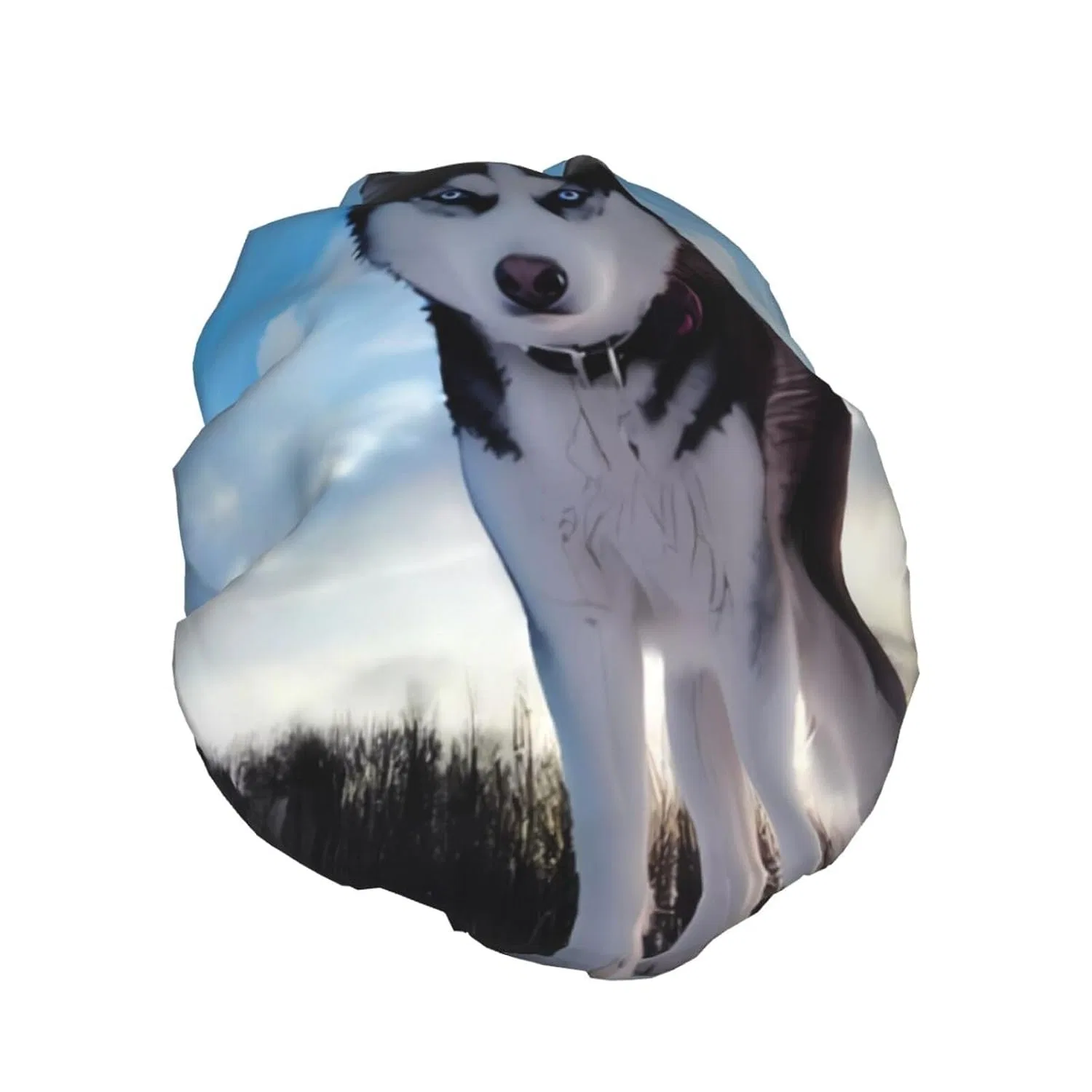 Шапочка для душа с принтом собаки, JaoXer, 11.51 x 10.59 x 4.6 см — фото 2