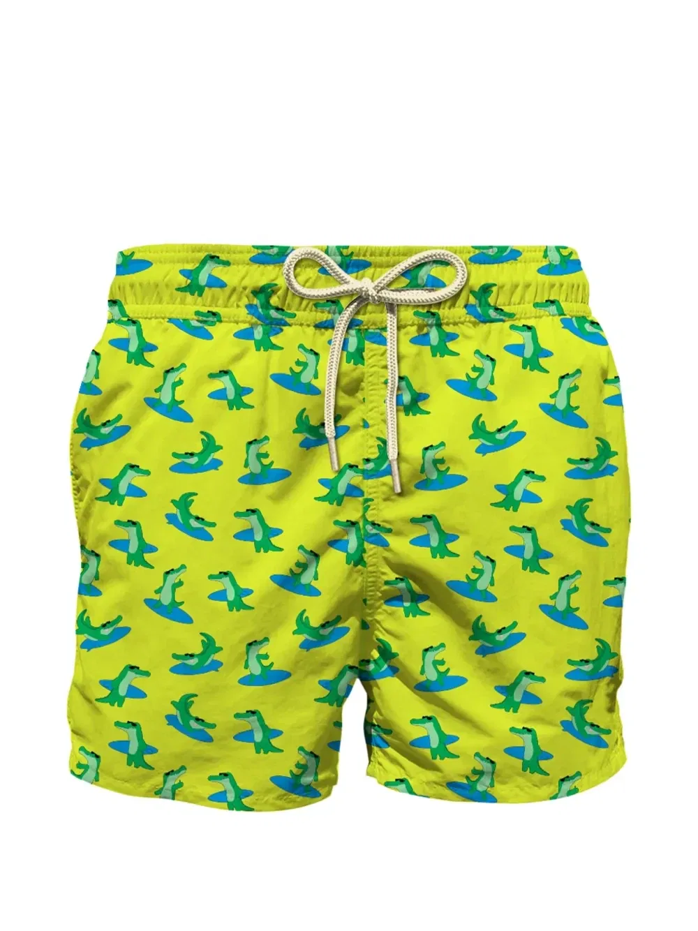 Плавки с крокодиловым принтом Mc2 Saint Barth Kids, зеленый