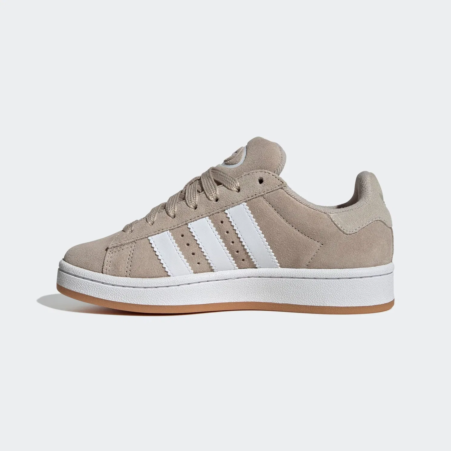 Детские кроссовки ретро-стиля Campus 00s Adidas Originals, Wonder Beige/Ftwr White/Gum 2 — фото 3