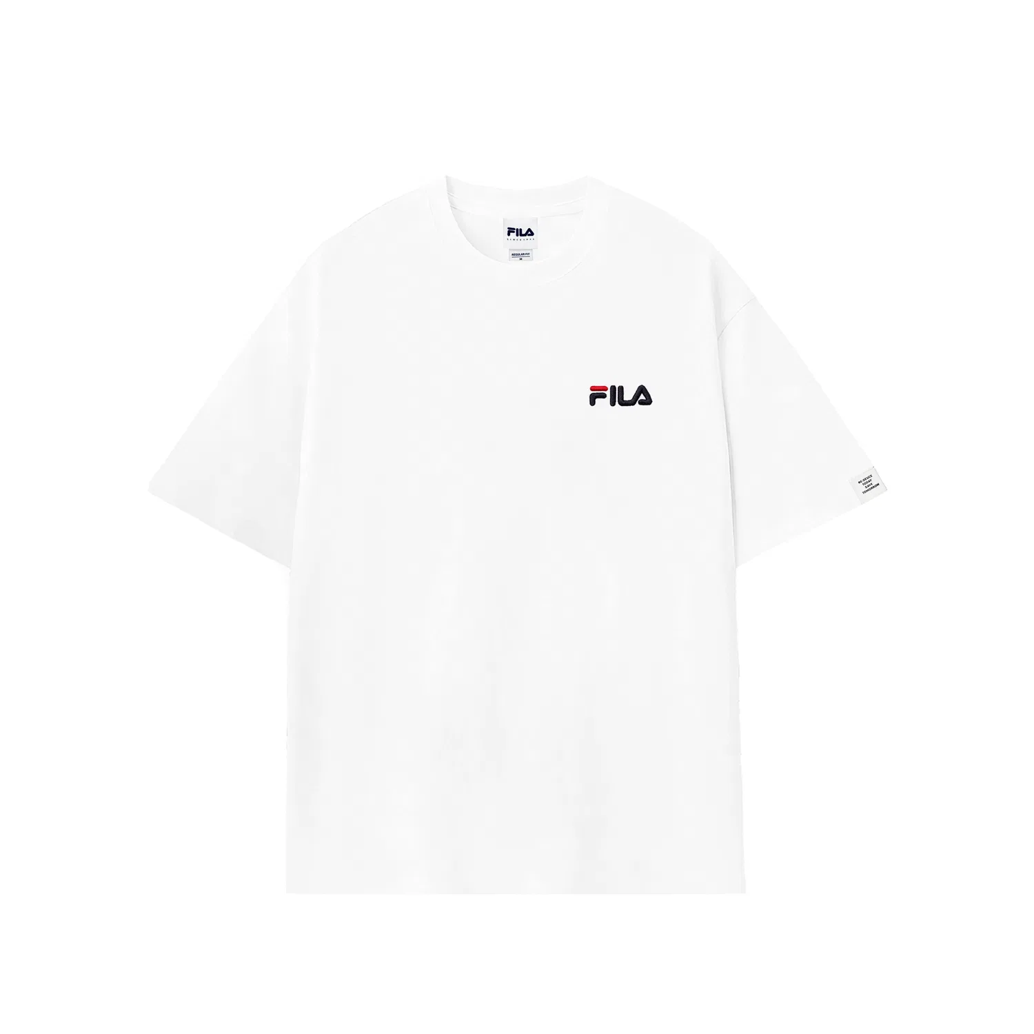 Детская футболка с принтом Gray White FILA — фото 4