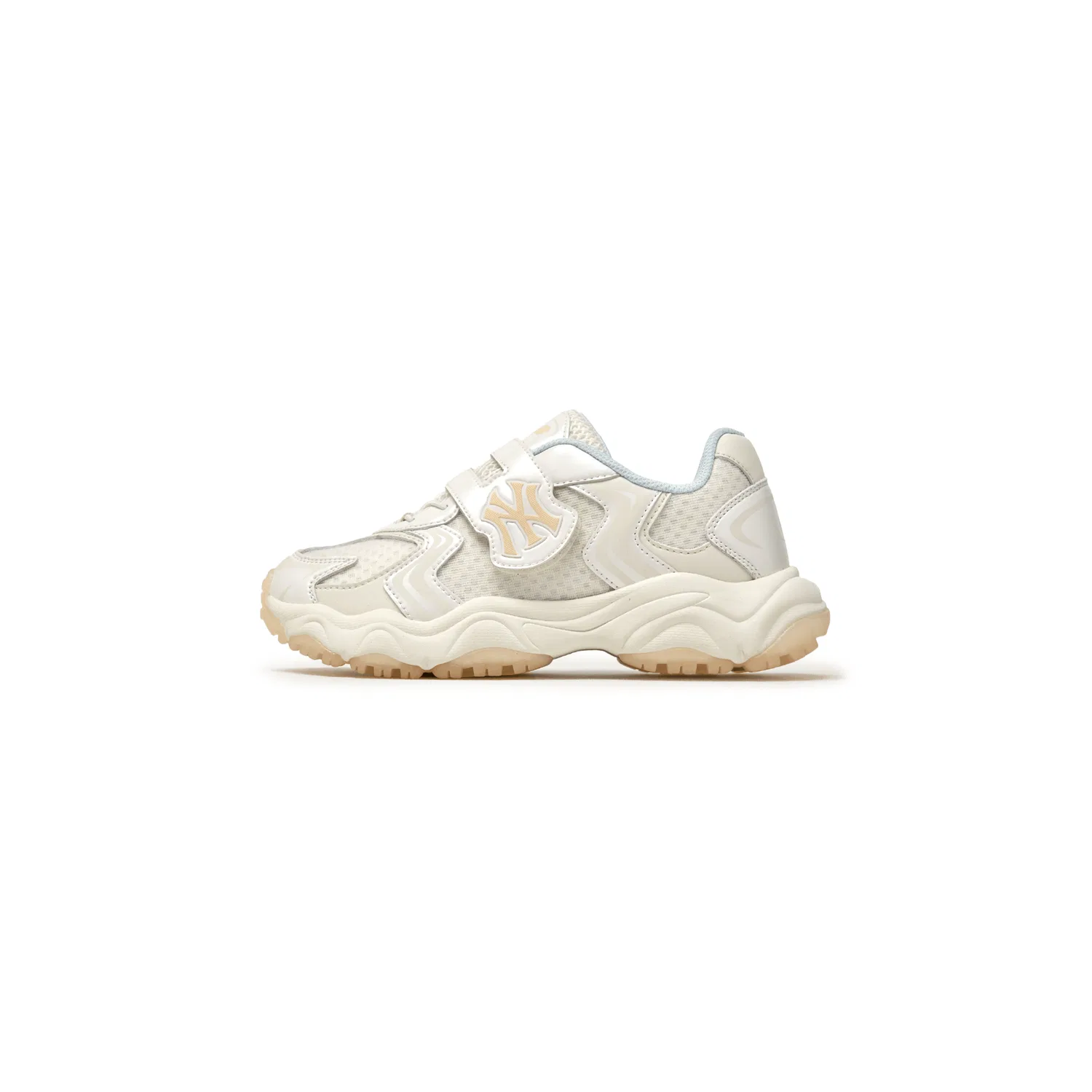 Детские кеды MLB New York Yankees Polyester Breathable Low top Casual Shoes, Cream
