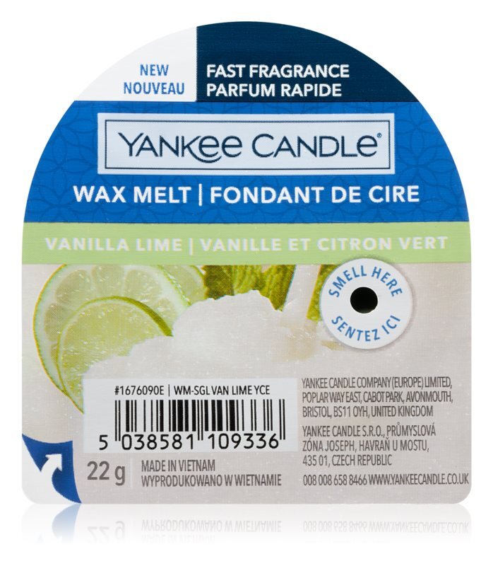 

Воск для аромалампы Yankee Candle Vanilla Lime