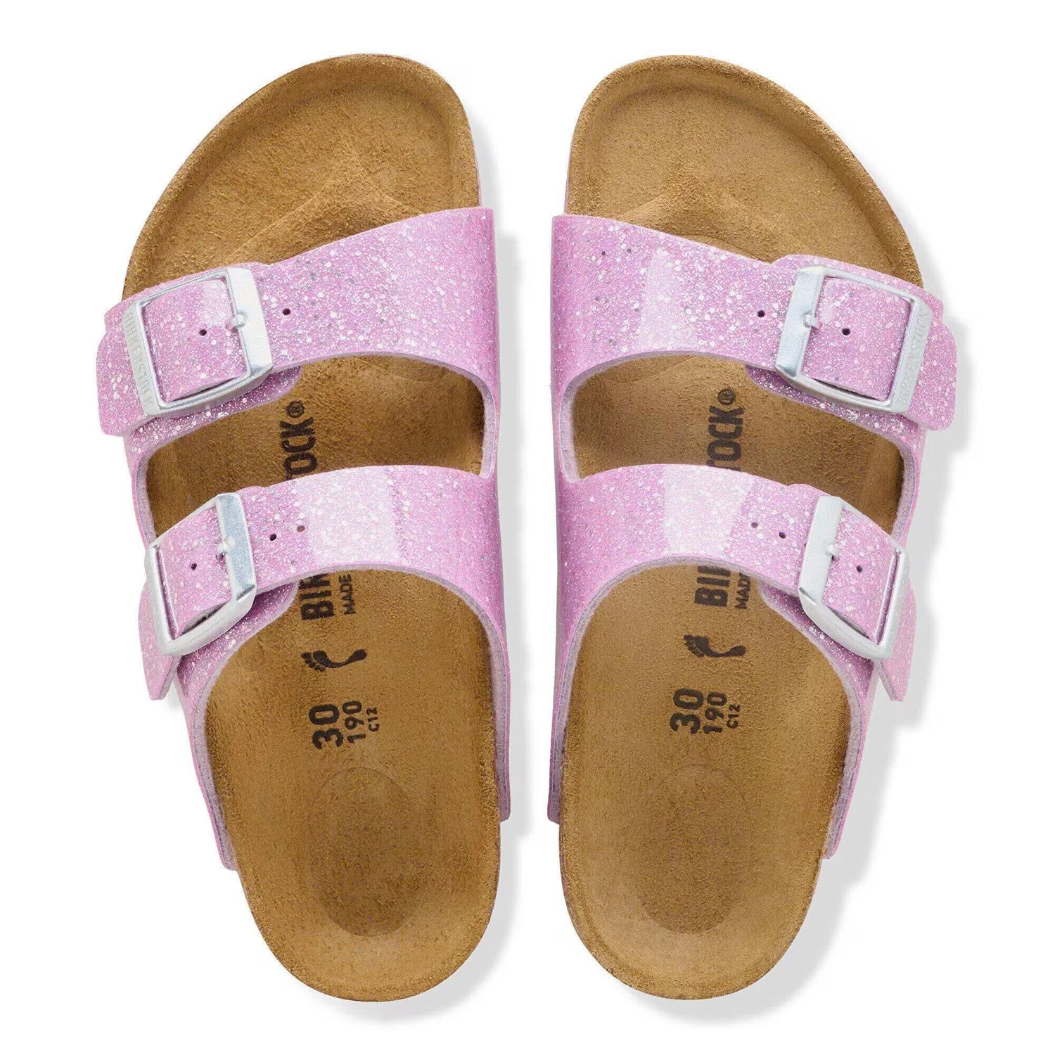 Детские сандалии с блестящим покрытием Arizona Kids Birkenstock, Violett — фото 4