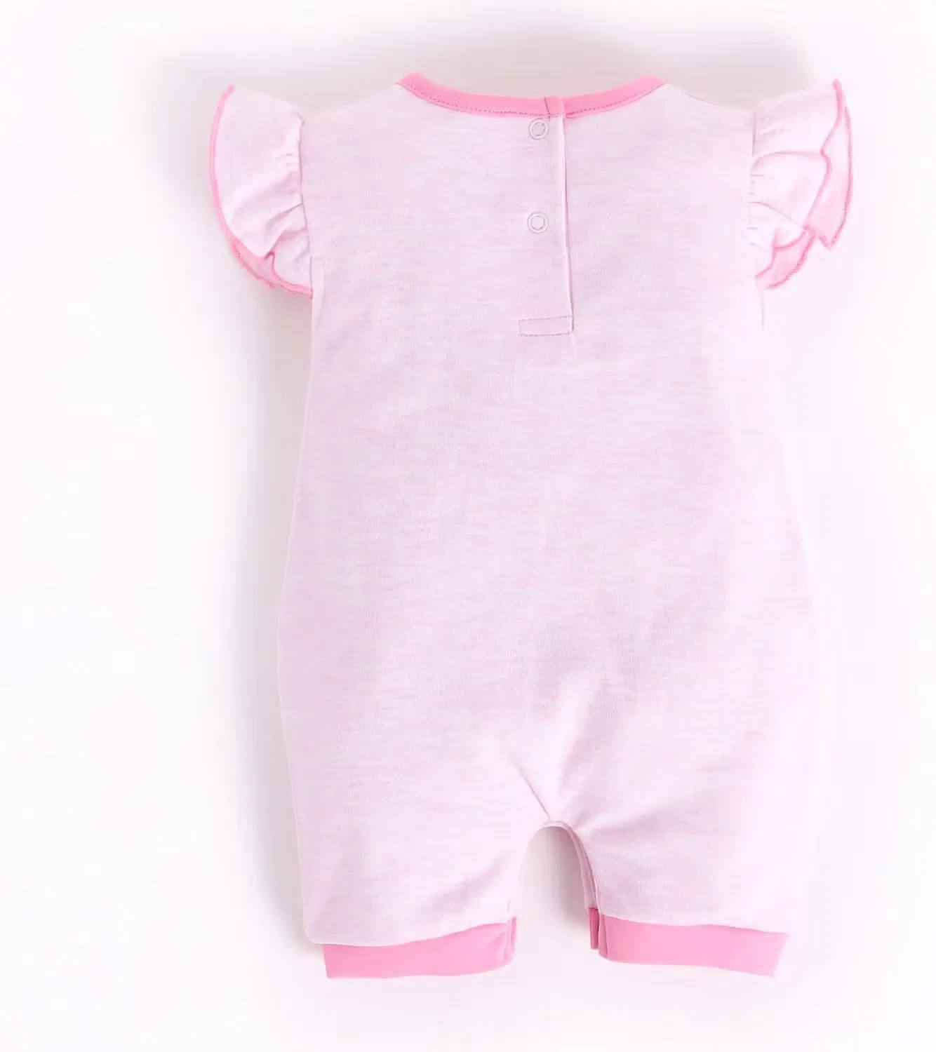 Боди-комбинезон с коротким рукавом с принтом Baby Go, розовый — фото 3
