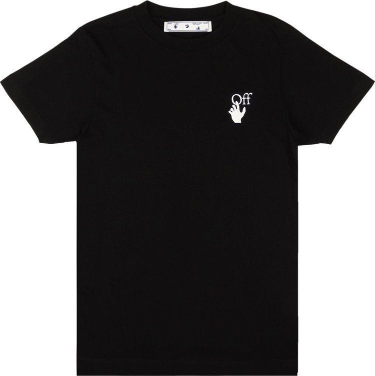 

Футболка Off-White Spray Marker Slim Tee 'Black/White', черный