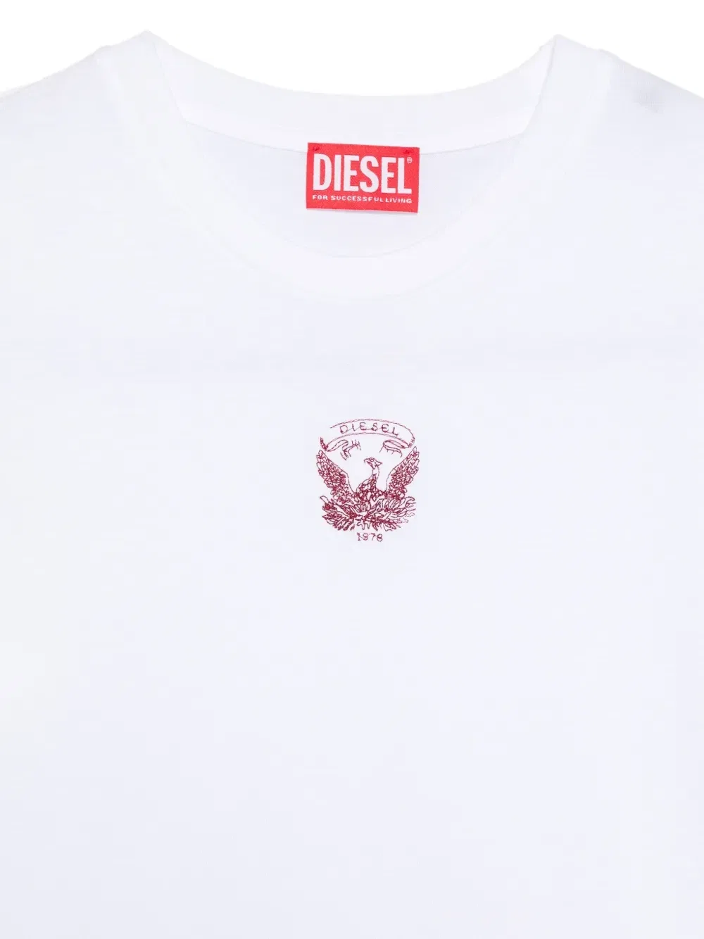 Футболка с графическим принтом Diesel Kids, белый — фото 3