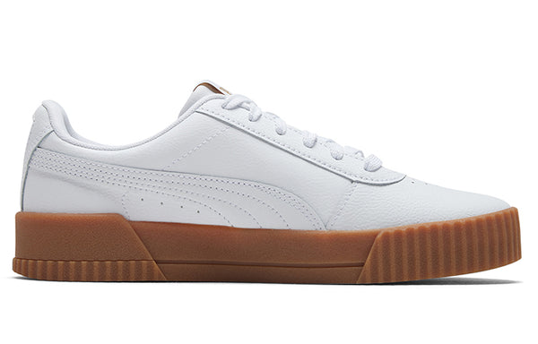 Кроссовки carina leather 'white gum' Puma, белый — фото 2