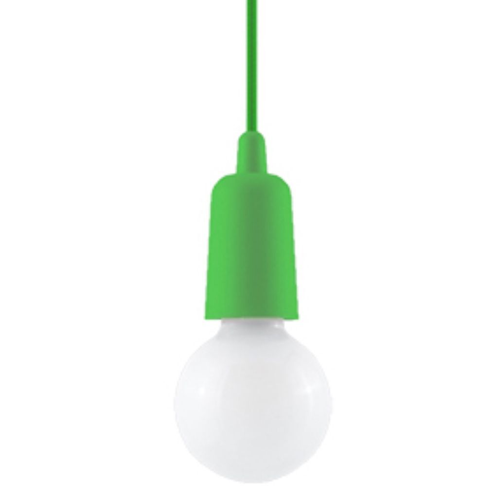 

Подвесной светильник DIEGO 1 зеленый 1xE27 60Вт ПВХ 90x9x9см Sollux Lighting