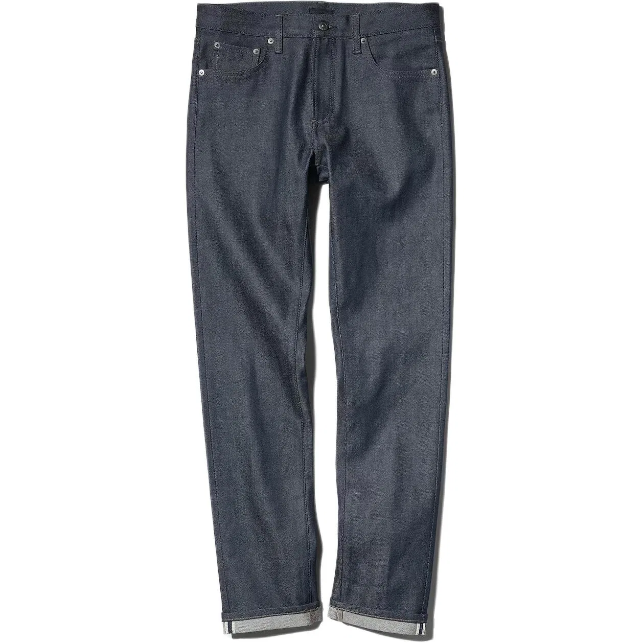 Мужские джинсы умеренно-узкого кроя Marine Blue UNIQLO